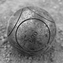 Obut MATCH strie 0, 3 boules de petanque de compétition demi